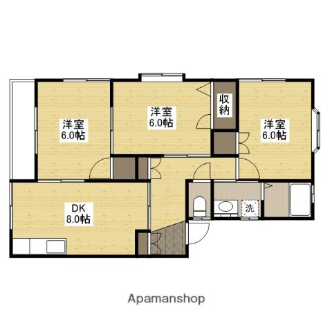 エトワール梶田(3DK/2階)の間取り写真
