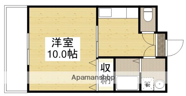 スズカ沖野上(1K/2階)の間取り写真