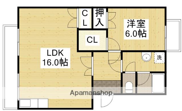 原田マンション(1LDK/2階)の間取り写真
