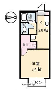 サンシャイン引野(1K/1階)の間取り写真
