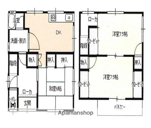 岩本住宅(3DK)の間取り写真