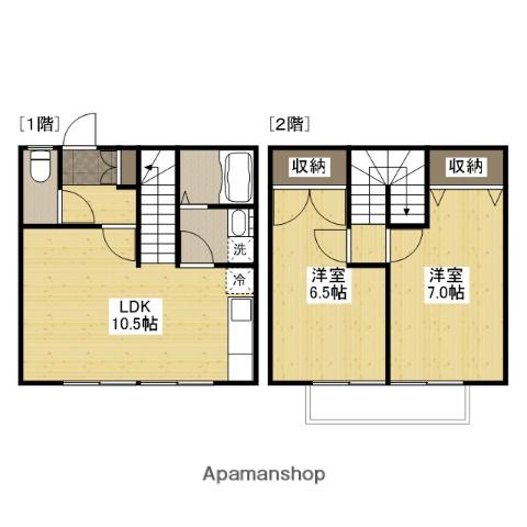 ラミティエゆき(2LDK/1階)の間取り写真