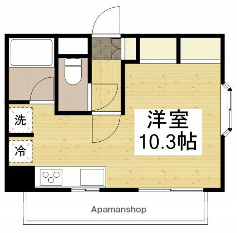 ダイアパレス丸之内二番館(ワンルーム/4階)の間取り写真