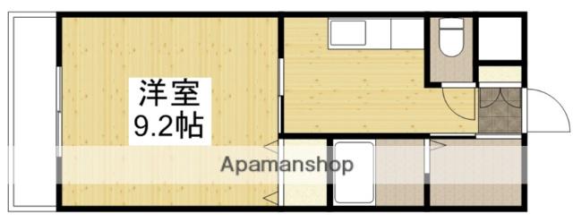 A-HILL-TOP(1K/2階)の間取り写真