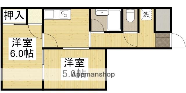 ファミール翔(2K/3階)の間取り写真