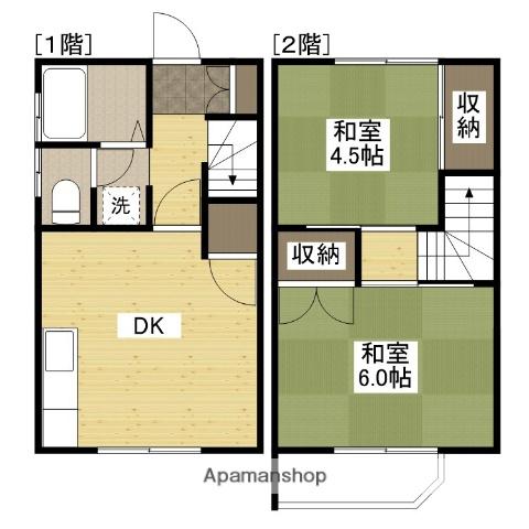 サンライズエイト(2DK)の間取り写真