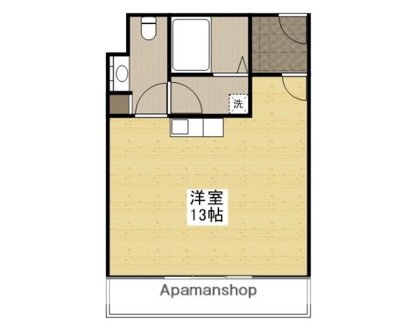 ボーベル西神島(ワンルーム/4階)の間取り写真