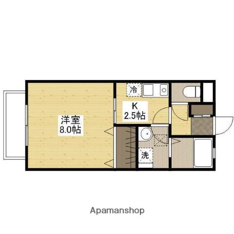 フィアヤーレスツァイテンⅠ(1K/2階)の間取り写真