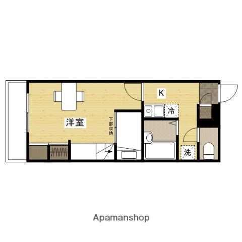 シエル神辺(1K/2階)の間取り写真