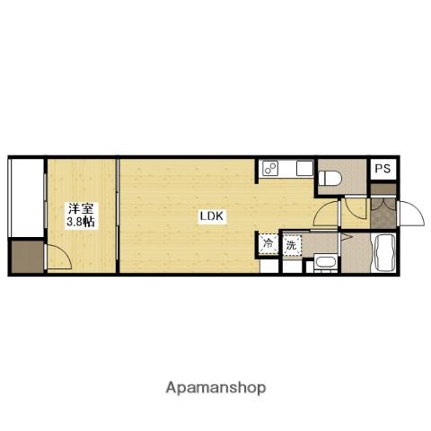 アコット東深津(1LDK/3階)の間取り写真
