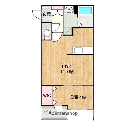 ル・シエル・ブルー(1LDK/2階)の間取り写真