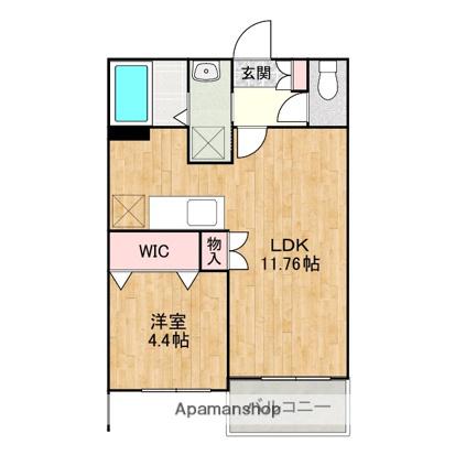 ル・シエル・ブルー(1LDK/3階)の間取り写真