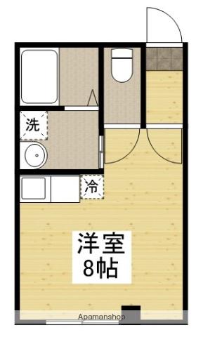 SATOビルみふね(ワンルーム/4階)の間取り写真