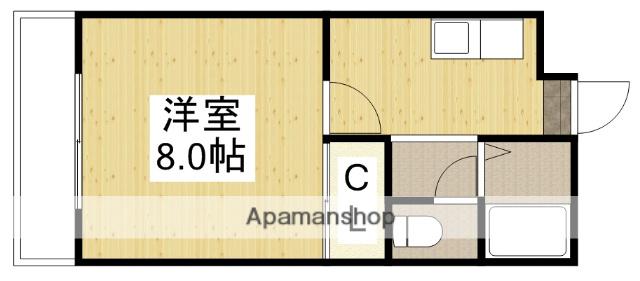 カーレジⅢ(1K/1階)の間取り写真