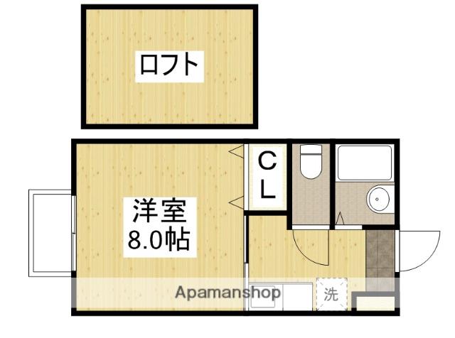 レグルス加茂(1K/1階)の間取り写真
