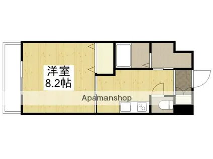 フルリール松浦Ⅱ(1K/6階)の間取り写真
