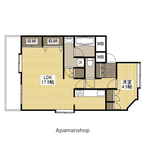 ダイアパレス宝町リージェント(1LDK/5階)の間取り写真