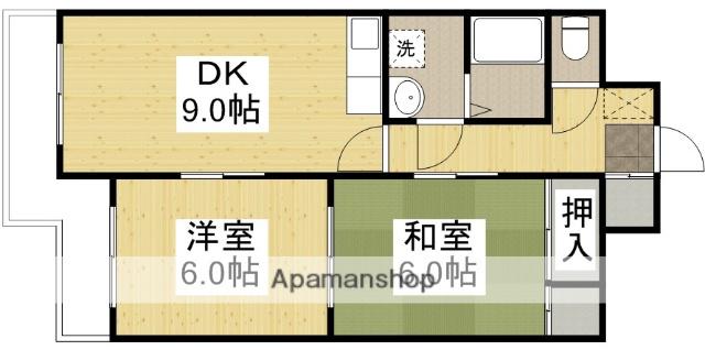 エーデルハイムK(2DK/3階)の間取り写真