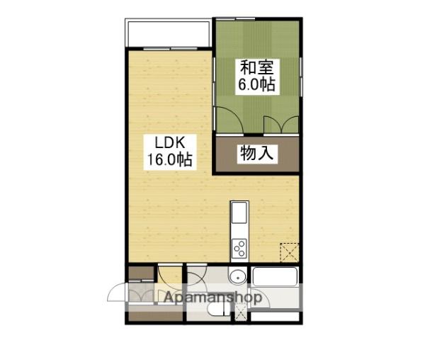 イケダビル(1LDK/4階)の間取り写真