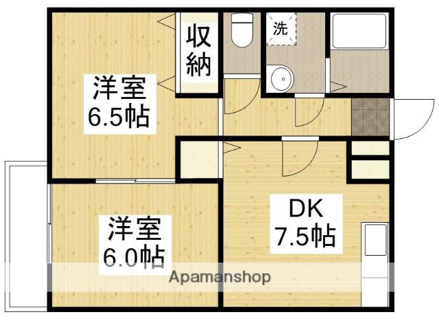 フィアヤーレスツァイテンⅡ(2DK/1階)の間取り写真