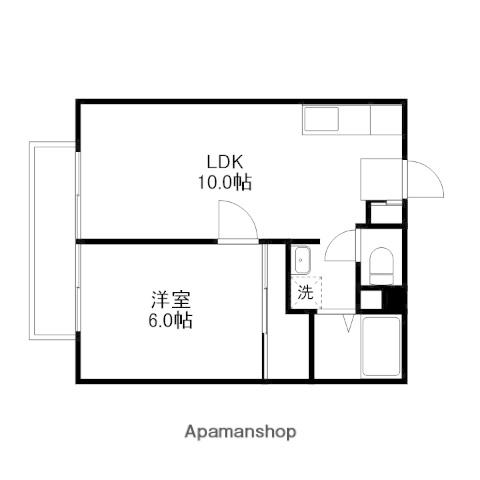 パナハイツ杉本(1LDK/2階)の間取り写真