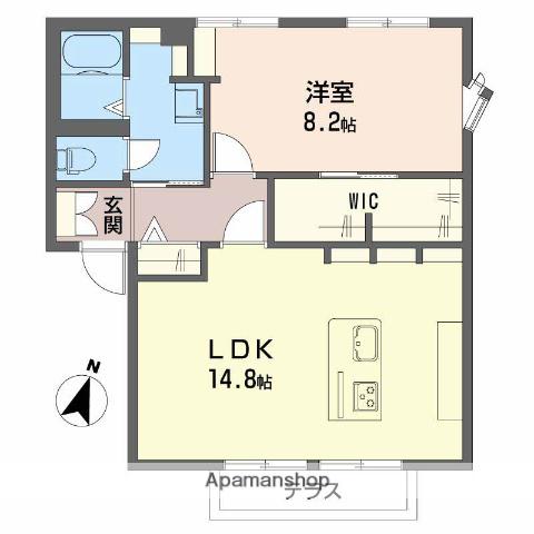 ハイマットメゾンA(1LDK/1階)の間取り写真