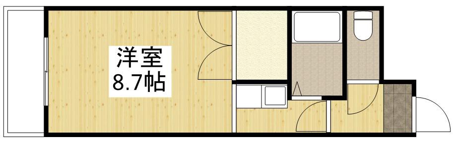 フォーサイトプラザ(1K/3階)の間取り写真