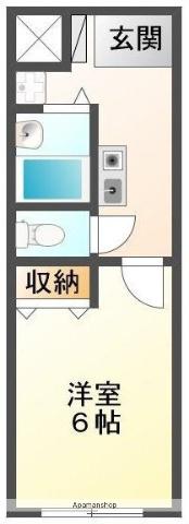 オリーブビュー三吉7(1K/4階)の間取り写真