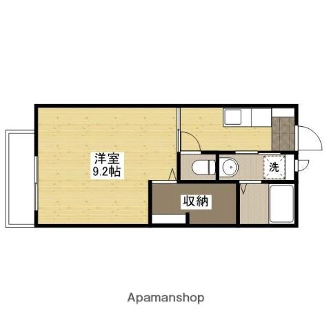 イル・ソーレ春日(1K/2階)の間取り写真