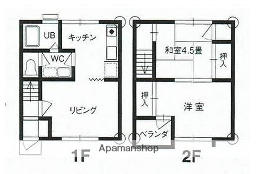 セフィラ戸手(2LDK/1階)の間取り写真