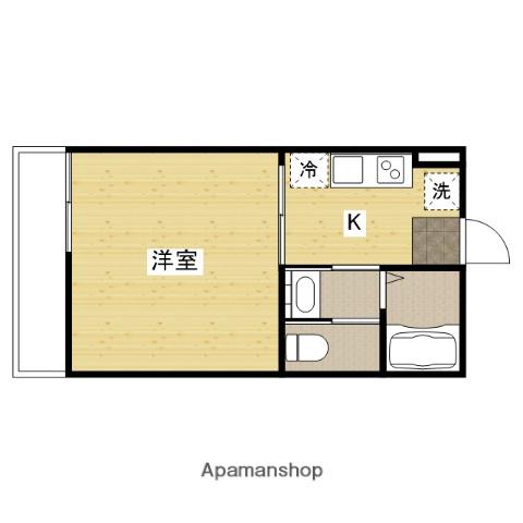 アラバスタ東川口(1K/2階)の間取り写真
