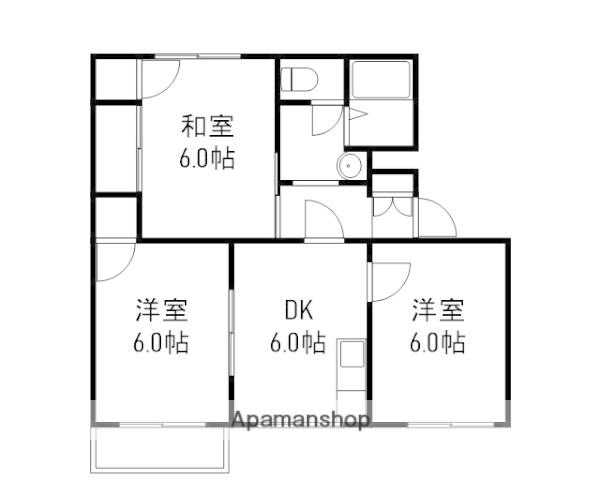 メゾンたちばな(3DK/2階)の間取り写真