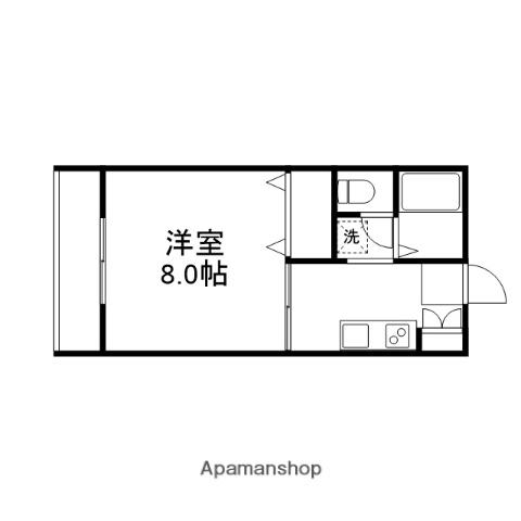 サンライト山口(1K/1階)の間取り写真