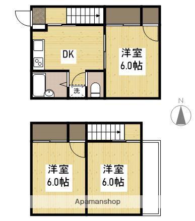 リーヴェン・ハイム(3DK/1階)の間取り写真