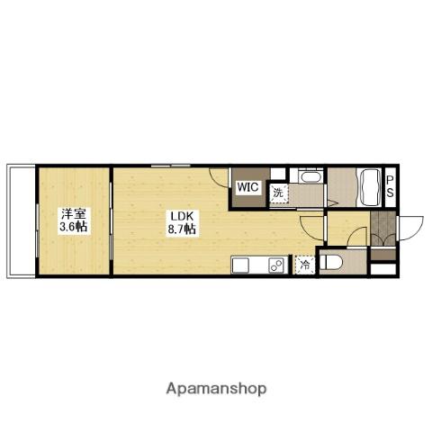 月光手城ルート2(1LDK/1階)の間取り写真