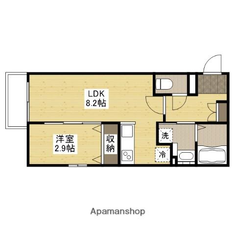 月光福山城下(1LDK/3階)の間取り写真