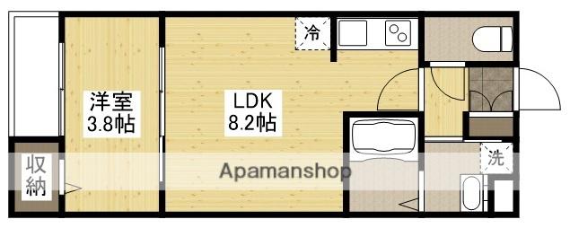 アコット春日(1LDK/1階)の間取り写真