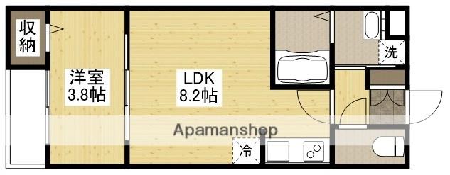 アコット春日(1LDK/2階)の間取り写真