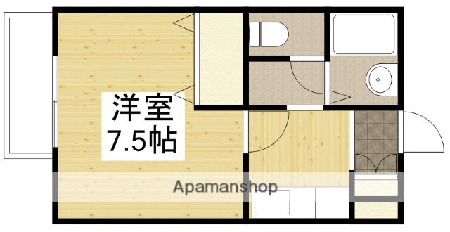 浜田アパート(1K/2階)の間取り写真