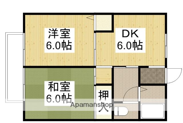 セジュール綾(2DK/2階)の間取り写真