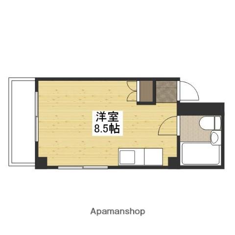 メイゾン西港(ワンルーム/3階)の間取り写真