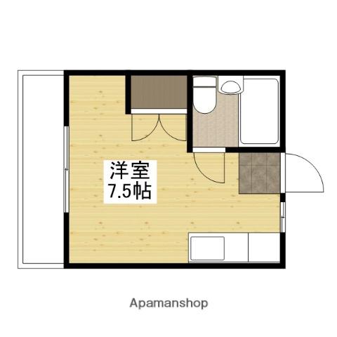 メイゾン西港(ワンルーム/2階)の間取り写真