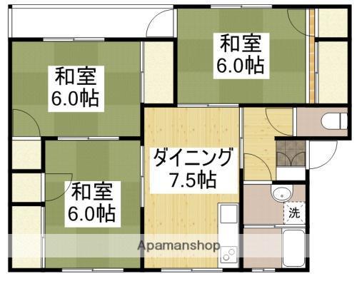 PALAZZOFELICE(3DK/2階)の間取り写真