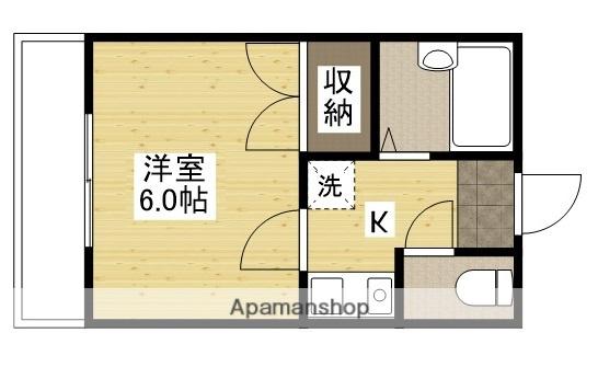 ラ・フォート(1K/1階)の間取り写真