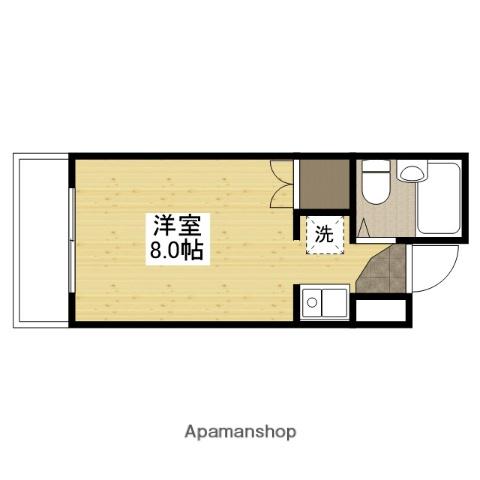 三原ルネッサンス(ワンルーム/3階)の間取り写真