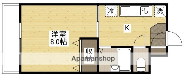 スカイプラザ学園通(1K/3階)の間取り写真