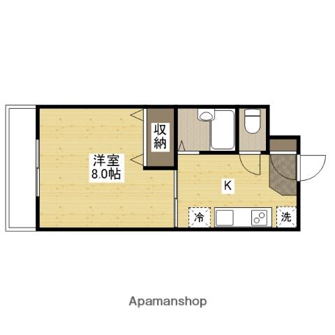 スカイプラザ学園通(1K/3階)の間取り写真