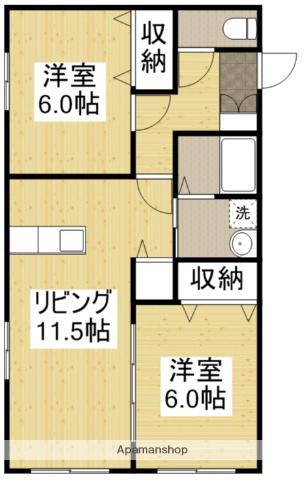 ステイションハイム(2LDK/2階)の間取り写真