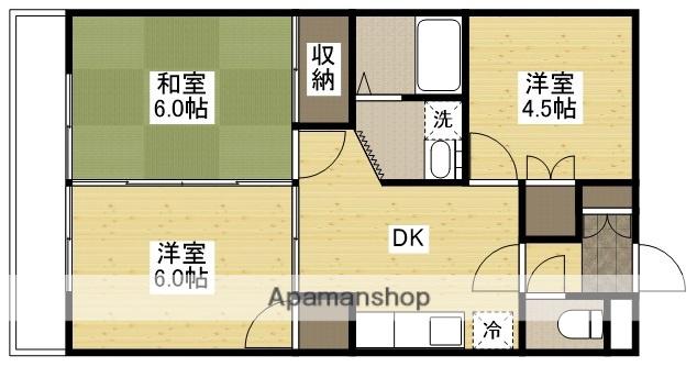 ルーエンハイム(3DK/1階)の間取り写真