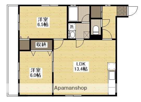 リトルコート(2LDK/4階)の間取り写真